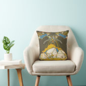 エフラタ回廊のヴィンテージ旅行ポスター クッション (椅子)