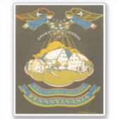 エフラタ回廊のヴィンテージ旅行ポスター シール (正面)