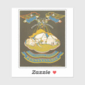 エフラタ回廊のヴィンテージ旅行ポスター シール (シート)