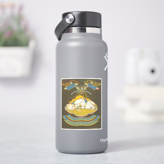 エフラタ回廊のヴィンテージ旅行ポスター シール (HydroFlask)