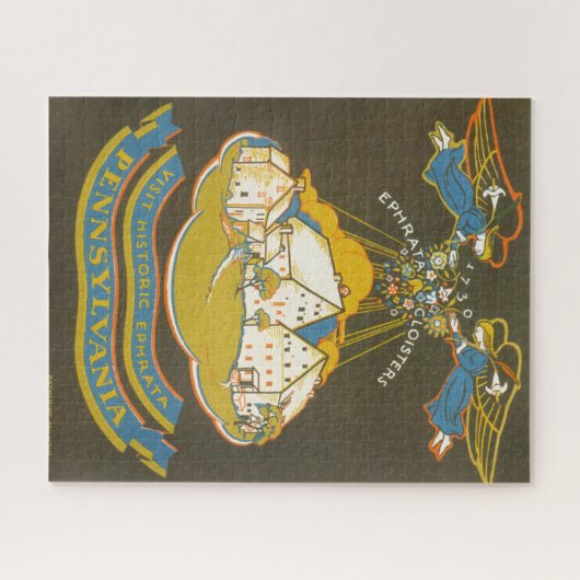 エフラタ回廊のヴィンテージ旅行ポスター ジグソーパズル (横)