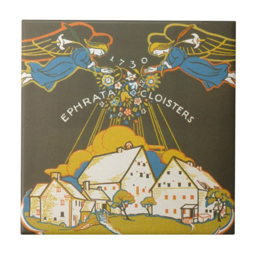 エフラタ回廊のヴィンテージ旅行ポスター タイル (正面)