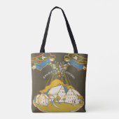 エフラタ回廊のヴィンテージ旅行ポスター トートバッグ (裏面)