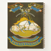 エフラタ回廊のヴィンテージ旅行ポスター ノートブック (裏面)