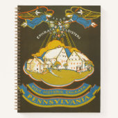 エフラタ回廊のヴィンテージ旅行ポスター ノートブック (正面)