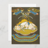 エフラタ回廊のヴィンテージ旅行ポスター ポストカード (正面/裏面)