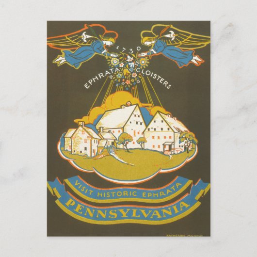 エフラタ回廊のヴィンテージ旅行ポスター ポストカード (正面)