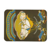 エフラタ回廊のヴィンテージ旅行ポスター マグネット (横)