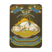 エフラタ回廊のヴィンテージ旅行ポスター マグネット (縦)