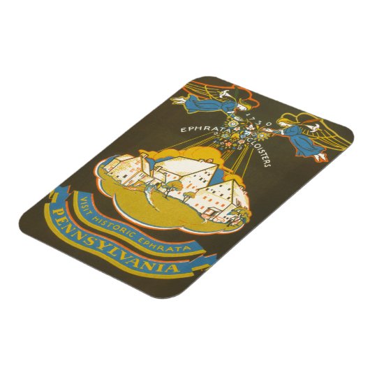 エフラタ回廊のヴィンテージ旅行ポスター マグネット (左側)