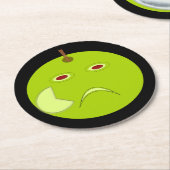 エブティック・アップルとスカールハロウィーン紙コースター ラウンドペーパーコースター (アングル)