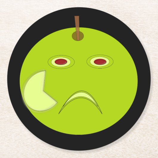 エブティック・アップルとスカールハロウィーン紙コースター ラウンドペーパーコースター (正面)