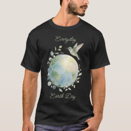 エブリデイ・アースデー・ハチドリ Tシャツ