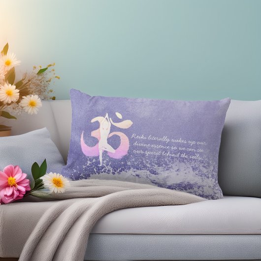 エブリペリメディテーションインストラクターヨガポーズOM引用文 ランバークッション