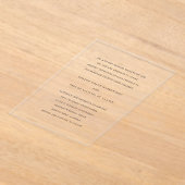 エブリンシンプルエレガントウェディング アクリル招待状 (レイダウン)