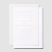 エブリンシンプルエレガントウェディング ベラム紙招待状 (オフセット)