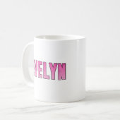 エブリン名 コーヒーマグカップ (正面左)