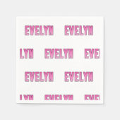 エブリン名 スタンダードカクテルナプキン (正面)