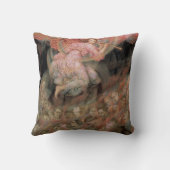 エブリン・デ・モルガンの『地獄の魂に天使が笛を吹く』 クッション (裏面)