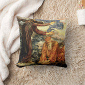 エブリン・ド・モルガンによる「地上に縛られたもの」 - ヴィクトリア朝の芸術 クッション (ブランケット)