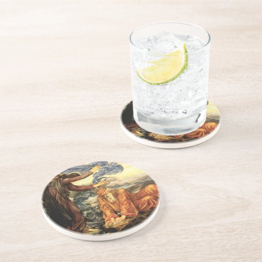 エブリン・ド・モルガンによる「地上に縛られたもの」 - ヴィクトリア朝の芸術 コースター (側面)