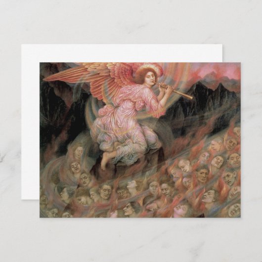 エブリン・ド・モーガンによる地獄の魂への天使の配管 (正面/裏面)