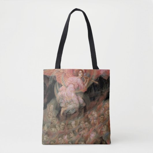エブリン・ド・モーガンによる地獄の魂への天使の配管 トートバッグ (正面)
