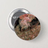 エブリン・ド・モーガンによる地獄の魂への天使の配管 缶バッジ (正面&裏面)