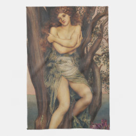 エブリン・ド・モーガンによる「ドリアード（樹木のニンフ）」 キッチンタオル