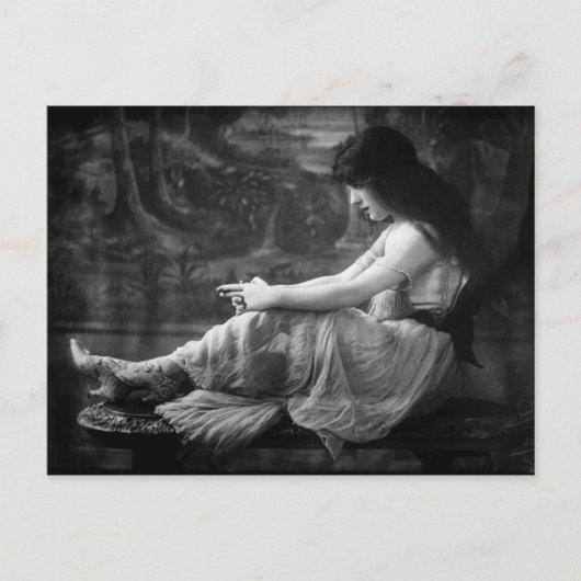 エブリン・ネズビット雪解， 1913 ポストカード (正面)