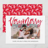 エブリーイメリーンレッドホリデーフォトカード シーズンカード (正面/裏面)