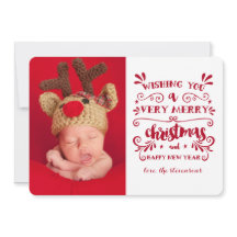 エブリークリスマスタイポグラフィフォトカード