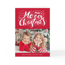 エブリークリスマスフォトホリデーグリーティングカード