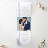 エブリーブルーの熱帯植物ラインア結婚ート  三つ折りプログラム (内部)