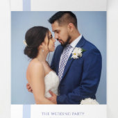 エブリーブルーの熱帯植物ラインア結婚ート 三つ折りプログラム (内部中)