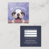 エブリーローポリドッグペットケアグルーミング入浴 予約カード (正面/裏面)