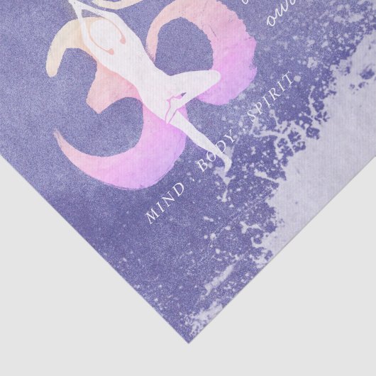 エブリー瞑想インストラクターヨガポーズOMサイン 薄葉紙 (詳細)