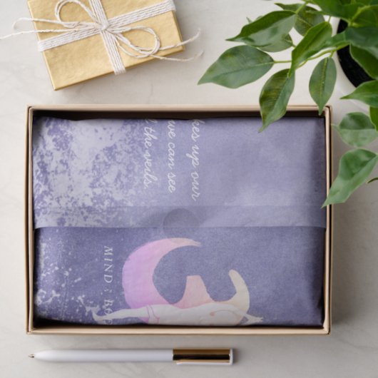 エブリー瞑想インストラクターヨガポーズOMサイン 薄葉紙 (ギフト)