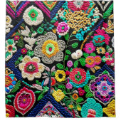 エブロイデリッシュクロシェ シャワーカーテン (正面)