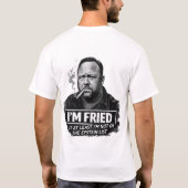 エプスタインリストには載ってないけど揚げ物は好き Funny meme Tシャツ (裏面)