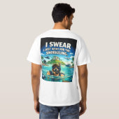 エプスタイン "ただスノーケリングをしたかっただけ" Tシャツ (裏面フル)