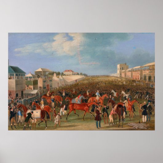 エプソムレース1834ヴィンテージ競馬 ポスター (正面)
