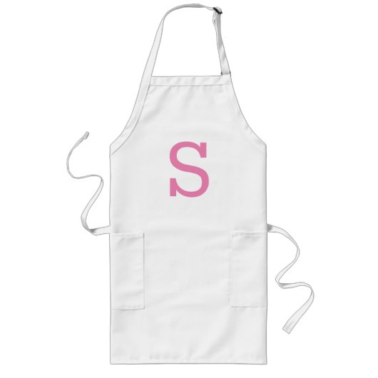 エプモダンロモノグラムのン ロングエプロン (正面)