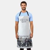エプロンおもしろいイタリアンの手で話す エプロン (着用した状態)
