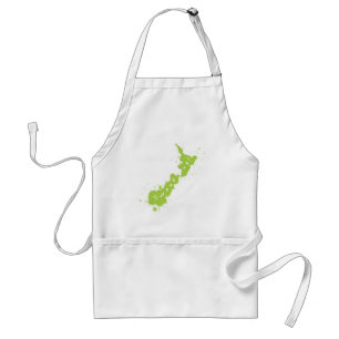 エプロンとして(ばちゃばちゃ)跳ねる緑NZの菓子 スタンダードエプロン