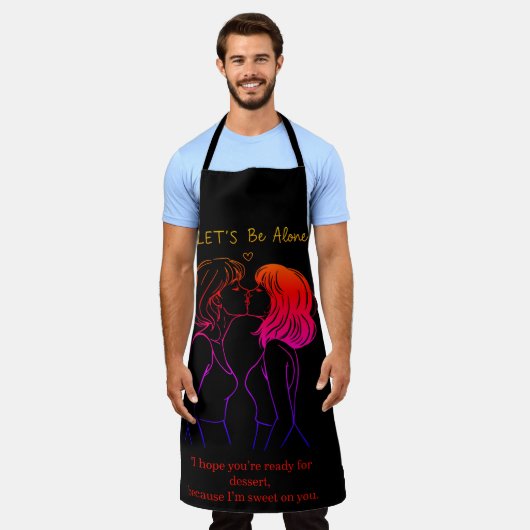 エプロンと一緒にバーベキューを楽しむ女よくはしゃぐ性 エプロン (着用した状態)