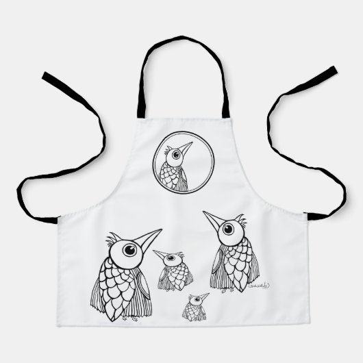 エプロンに色を付けるデザイン エプロン (正面)