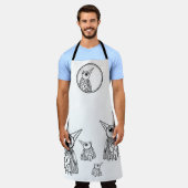 エプロンに色を付けるデザイン エプロン (着用した状態)