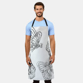 エプロンに色を付けるデザイン エプロン (着用した状態)