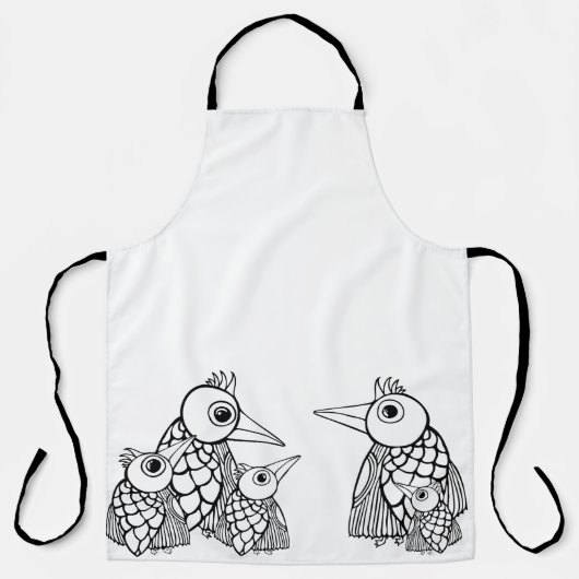 エプロンに色を付けるデザイン エプロン (正面)